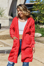 Load image into Gallery viewer, DOORBUSTER DEAL: Double Take Full Size Hooded Teddy Bear Jacket with Thumbholes
