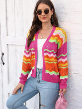 Load image into Gallery viewer, Open Front Openwork Cardigan