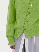Load image into Gallery viewer, Dropped Shoulder Buttoned Cardigan