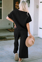 Load image into Gallery viewer, Short Sleeve Top and Pants Set