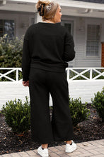 Load image into Gallery viewer, DOORBUSTER DEAL: Take Full Size Textured Long Sleeve Top and Drawstring Pants Set