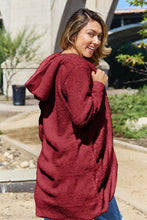 Load image into Gallery viewer, DOORBUSTER DEAL: Double Take Full Size Hooded Teddy Bear Jacket with Thumbholes