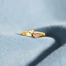 Load image into Gallery viewer, 18K Gold-Plated 925 Sterling Silver Double-Layered Ring