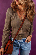 Load image into Gallery viewer, Button Up V-Neck Long Sleeve Cardigan