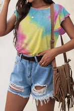 Load image into Gallery viewer, Printed Round Neck Short Sleeve T-Shirt