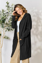 Load image into Gallery viewer, DOORBUSTER DEAL: Bae Full Size Hooded Sweater Cardigan Cardigan