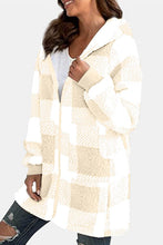 Load image into Gallery viewer, DOORBUSTER DEAL: Double Take Full Size Plaid Long Sleeve Hooded Coat
