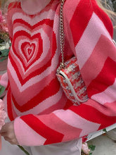 Load image into Gallery viewer, Heart Mock Neck Long Sleeve Sweater