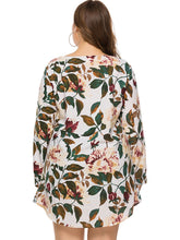 Load image into Gallery viewer, Full Size Floral Long Sleeve Mini Dress