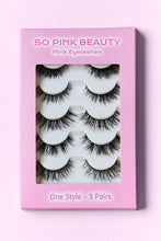 Load image into Gallery viewer, SO PINK BEAUTY Mink Eyelashes 5 Pairs