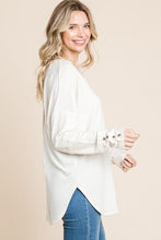 Load image into Gallery viewer, Culture Code Full Size V-Neck Dropped Shoulder Blouse
