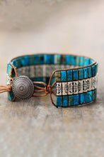 Load image into Gallery viewer, Handmade Triple Layer Natural Stone Bracelet