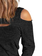 Load image into Gallery viewer, Full Size Cutout Cold Shoulder Blouse