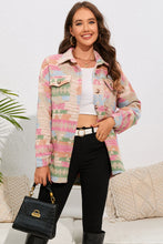 Load image into Gallery viewer, Geometric Button Down Collared Jacket
