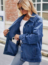 Load image into Gallery viewer, Button Up Denim Jacket with Pockets
