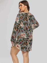 Load image into Gallery viewer, Full Size Floral Long Sleeve Mini Dress