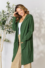 Load image into Gallery viewer, DOORBUSTER DEAL: Bae Full Size Hooded Sweater Cardigan Cardigan