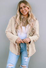 Load image into Gallery viewer, Leopard Snap Down Pocketed Collared Neck Jacket