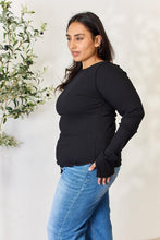 Load image into Gallery viewer, Culture Code Full Size Ribbed Round Neck Long Sleeve Top