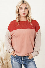 Load image into Gallery viewer, Color Block Dropped Shoulder T-Shirt