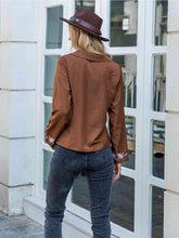 Load image into Gallery viewer, Floral Collared Neck Button Front Shirt