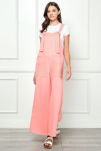 Load image into Gallery viewer, Veveret Wide Strap French Terry Overalls