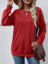 Load image into Gallery viewer, Round Neck Long Sleeve Sweatshirt
