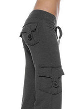 Load image into Gallery viewer, Mid Waist Pants with Pockets