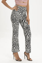 Load image into Gallery viewer, Zebra Print Straight Leg Pants