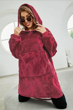Load image into Gallery viewer, Kangaroo Pocket Dropped Shoulder Hoodie