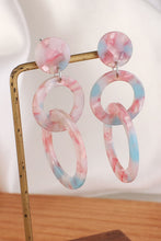 Load image into Gallery viewer, Acrylic Double-Hoop Earrings