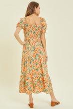 Load image into Gallery viewer, HEYSON Full Size Floral Smocked Tiered Midi Dress