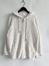 Load image into Gallery viewer, Zip Up Drawstring Long Sleeve Hooded Sweater