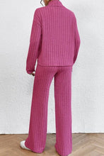 Load image into Gallery viewer, Mock Neck Dropped Shoulder Top and Pants Set