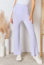 Load image into Gallery viewer, RISEN Full Size High Waist Ultra Soft Knit Flare Pants