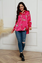 Load image into Gallery viewer, Animal Print Collared Neck Shirt