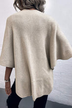 Load image into Gallery viewer, Surplice Neck Pom-Pom Trim Poncho