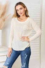 Load image into Gallery viewer, Culture Code Full Size Scoop Neck Patch Pocket Top