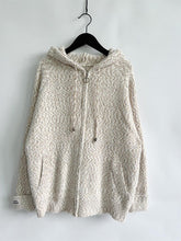 Load image into Gallery viewer, Zip Up Drawstring Long Sleeve Hooded Sweater