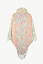 Load image into Gallery viewer, Open Front Fringe Hem Poncho
