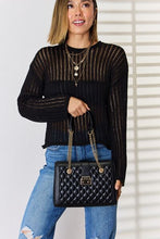 Load image into Gallery viewer, David Jones Quilted PU Leather Handbag