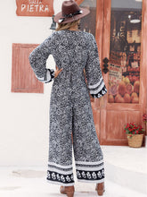 Load image into Gallery viewer, Printed Long Sleeve Wide Leg Jumpsuit