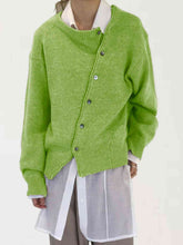 Load image into Gallery viewer, Dropped Shoulder Buttoned Cardigan