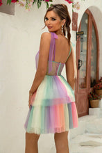 Load image into Gallery viewer, Gradient Tie-Shoulder Layered Dress