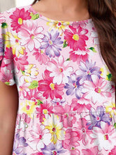 Load image into Gallery viewer, Printed Round Neck Tiered Dress