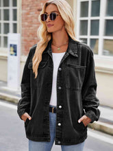 Load image into Gallery viewer, Button Up Denim Jacket with Pockets