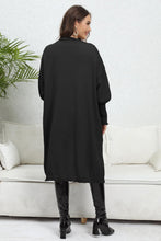 Load image into Gallery viewer, Lantern Sleeve Open Front Pocketed Cardigan