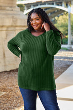 Load image into Gallery viewer, DOORBUSTER DEAL: Basic Bae Full Size Ribbed Round Neck Long Sleeve Knit Top