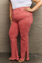Load image into Gallery viewer, RISEN Bailey Full Size High Waist Side Slit Flare Jeans