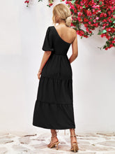 Load image into Gallery viewer, Breathless Smocked One-Shoulder Midi Dress